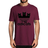 Tee shirt Chats "Adicats", variante humoristique de Adidas