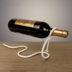 Support magique pour bouteille de vin en forme de corde suspendue