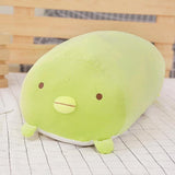 Coussins peluches poufs animaux (chat chien pingouin cochon)