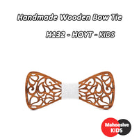 Nœud papillon en bois original pour adulte homme ET enfant - sculpté