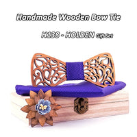 Nœud papillon en bois original pour adulte homme ET enfant - sculpté