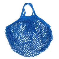 Sac filet de courses réutilisable en coton coloré avec mailles, pour fruits et légumes