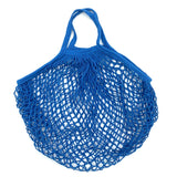 Sac filet de courses réutilisable en coton coloré avec mailles, pour fruits et légumes
