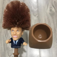 Brosse de toilette Emmanuel Macron. Brosse WC humoristique