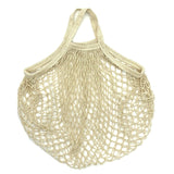Sac filet de courses réutilisable en coton coloré avec mailles, pour fruits et légumes