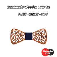 Nœud papillon en bois original pour adulte homme ET enfant - sculpté
