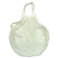 Sac filet de courses réutilisable en coton coloré avec mailles, pour fruits et légumes
