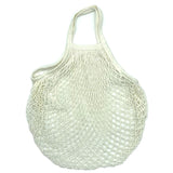 Sac filet de courses réutilisable en coton coloré avec mailles, pour fruits et légumes