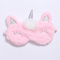 Masque de nuit ou de voyage (avion, train) occultant, en forme de licorne, chat, princesse