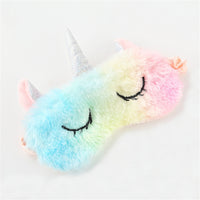 Masque de nuit ou de voyage (avion, train) occultant, en forme de licorne, chat, princesse