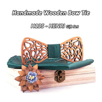 Nœud papillon en bois original pour adulte homme ET enfant - sculpté