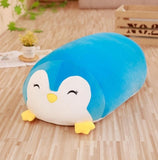 Coussins peluches poufs animaux (chat chien pingouin cochon)