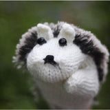 Gants moufles hérissons chauds pour l'hiver. Gants mignons animaux