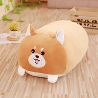 Coussins peluches poufs animaux (chat chien pingouin cochon)