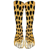 Chaussettes avec motifs pattes d'animaux