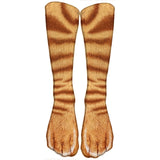 Chaussettes avec motifs pattes d'animaux