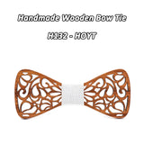 Nœud papillon en bois original pour adulte homme ET enfant - sculpté