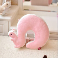 Coussin tour de cou cale nuque pour voyage, écureuil
