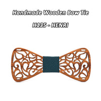 Nœud papillon en bois original pour adulte homme ET enfant - sculpté