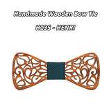 Nœud papillon en bois original pour adulte homme ET enfant - sculpté