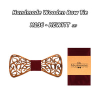 Nœud papillon en bois original pour adulte homme ET enfant - sculpté