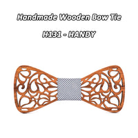 Nœud papillon en bois original pour adulte homme ET enfant - sculpté