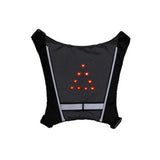 Veste avec clignotant LED sur le dos pour vélo ou trotinette