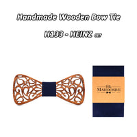Nœud papillon en bois original pour adulte homme ET enfant - sculpté