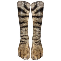 Chaussettes avec motifs pattes d'animaux