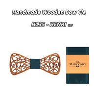 Nœud papillon en bois original pour adulte homme ET enfant - sculpté