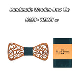 Nœud papillon en bois original pour adulte homme ET enfant - sculpté
