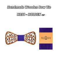 Nœud papillon en bois original pour adulte homme ET enfant - sculpté
