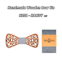 Nœud papillon en bois original pour adulte homme ET enfant - sculpté