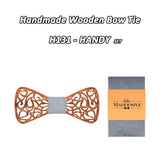 Nœud papillon en bois original pour adulte homme ET enfant - sculpté