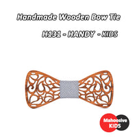 Nœud papillon en bois original pour adulte homme ET enfant - sculpté
