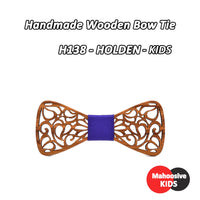 Nœud papillon en bois original pour adulte homme ET enfant - sculpté