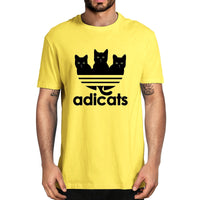 Tee shirt Chats "Adicats", variante humoristique de Adidas