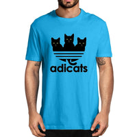 Tee shirt Chats "Adicats", variante humoristique de Adidas