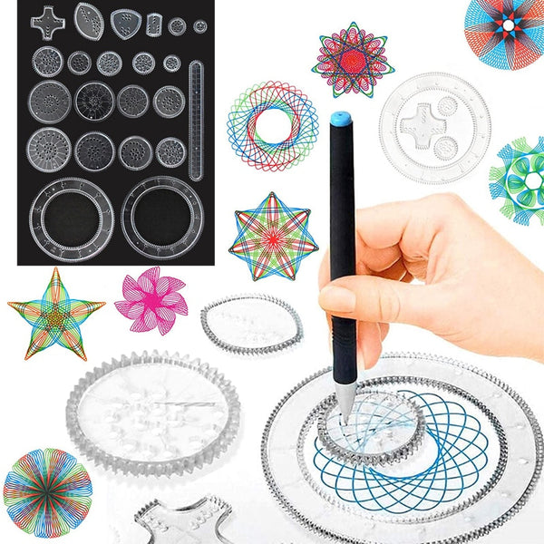 Spirographe avec accessoires pour dessiner des formes géométriques – Stock  de cadeaux