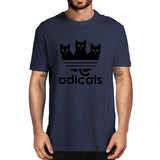 Tee shirt Chats "Adicats", variante humoristique de Adidas