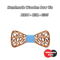 Nœud papillon en bois original pour adulte homme ET enfant - sculpté