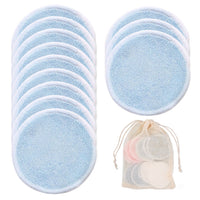 12 lingettes démaquillantes réutilisables. Disques lavables écologiques