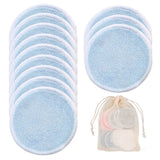 12 lingettes démaquillantes réutilisables. Disques lavables écologiques