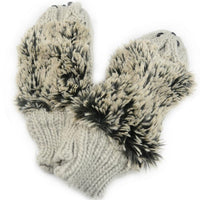 Gants moufles hérissons chauds pour l'hiver. Gants mignons animaux