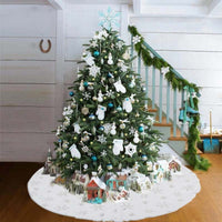 Tapis pour sapin de noël. Décoration pour déposer les cadeaux