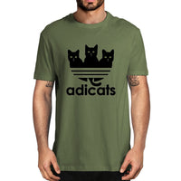 Tee shirt Chats "Adicats", variante humoristique de Adidas