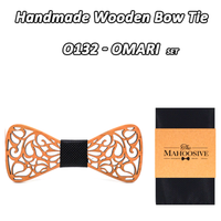 Nœud papillon en bois original pour adulte homme ET enfant - sculpté
