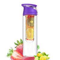 Bouteille d'eau infuseur fruits, gourde 800 ml