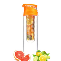 Bouteille d'eau infuseur fruits, gourde 800 ml