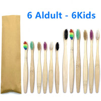 Brosses à dent naturelles et écologiques en bambou pour enfants et adultes
